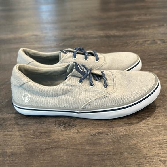 Sperry Little Boy 2 Gray Spinnaker Washable Canvas Boat Shoes - Picture 7 of 14